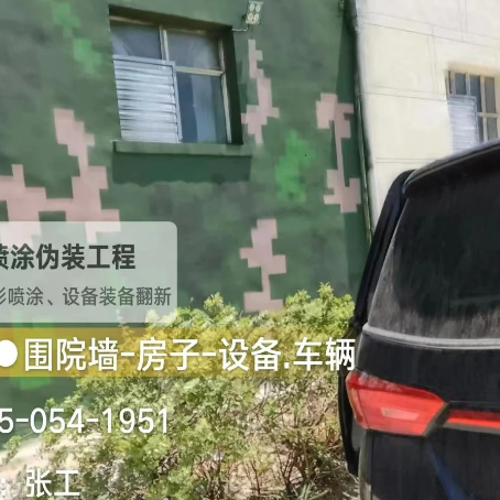 沧州数码迷彩漆施工